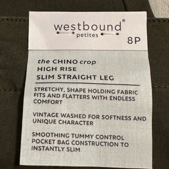 NWT Westbound Petite Size CHINO Crop
High Rise Slim - Picture 12 of 15
